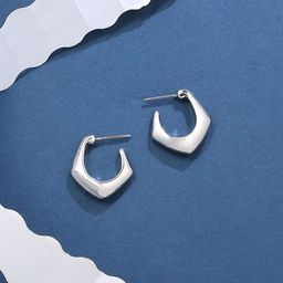 VIRAASI Contemporary Half Hoop Earrings-image-68
