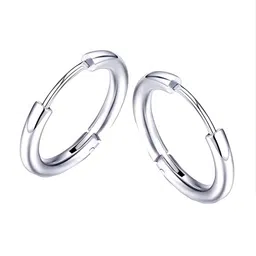 KARISHMA KREATIONS Silver-Plated Contemporary Hoop Earrings-picture-16