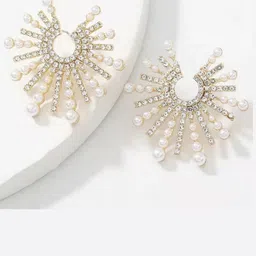 AVANT-GARDE PARIS Gold-Plated Circular Studs Earrings-58
