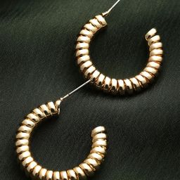 Bohey by KARATCART Gold-Plated Contemporary Drop Earrings-15