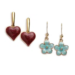 EL REGALO Set Of 2 Contemporary Drop Earrings-26
