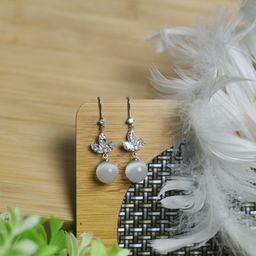 Maansh Silver-Plated Contemporary Drop Earrings-image-17