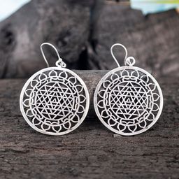 Studio One Love Silver-Plated Contemporary Drop Earrings-15