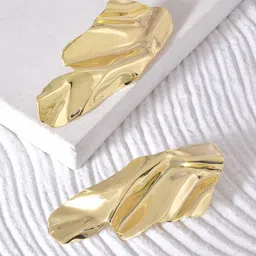 JOKER & WITCH Gold-Plated Contemporary Drop Earrings-39