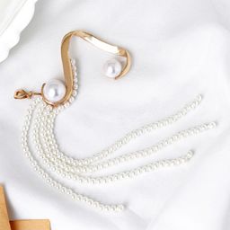 JOKER & WITCH Gold-Plated Pearls Contemporary Earcuff-image-73
