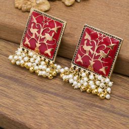 PANASH Gold Contemporary Drop Earrings-picture-30