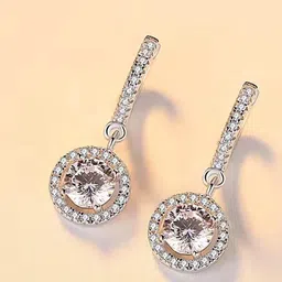 DressBerry Silver-Plated Contemporary Drop Earrings-24