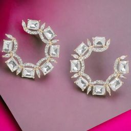 DressBerry Contemporary Drop Earrings-11