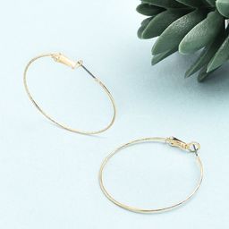 Accessorize London Contemporary Fine Facet Hoop Earrings-18