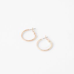 Accessorize Rose Gold Contemporary Hoop Earrings-picture-6