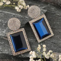 DressBerry Gold Plated Drop Earrings-image-99