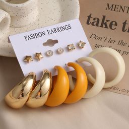 DIVASTRI Set Of 12 Gold-Plated Star Shaped Studs-11