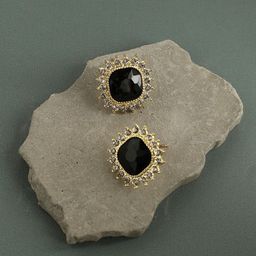 SOHI Gold-Plated Contemporary Studs-71