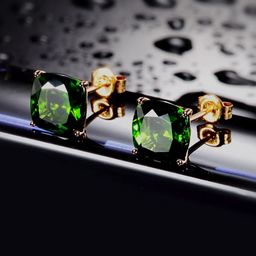 Unwind by Yellow Chimes Green Contemporary Studs Earrings-51