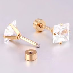 KARISHMA KREATIONS Men Set Of 6 Gold-Plated Circular Stud Earrings-30