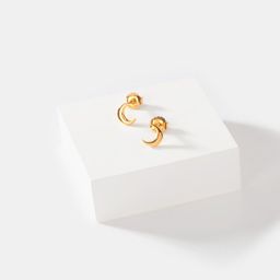 SHAYA Gold-Plated 925 Silver Contemporary Studs Earrings image 1