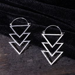 Studio One Love Silver-Toned Contemporary Studs Earrings-image-82