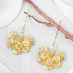 JOKER & WITCH Gold-Plated Contemporary Drop Earrings-20