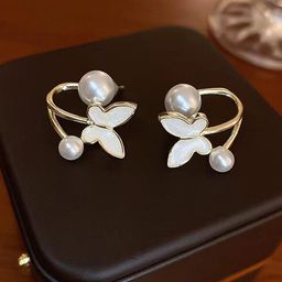 Jewels Galaxy Gold Plated Contemporary Studs Earrings-5