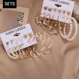 Jewels Galaxy Pack Of 6 Contemporary Studs Earrings-picture-27