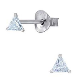 Abhooshan 925 Sterling Silver Contemporary Cubic Zirconia Studs Earrings-33
