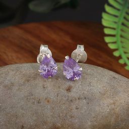 Abhooshan 925 Sterling Silver Cubic Zirconia Studded Contemporary Studs-48