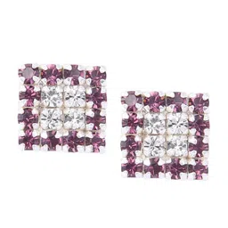 Abhooshan Sterling Silver Square Studs Earrings-60