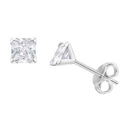 Abhooshan 925 Sterling Silver Contemporary Cubic Zirconia Studs Earrings-37