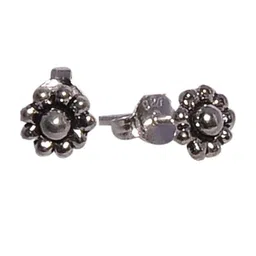 Abhooshan Girls 92.5 Sterling Silver Floral Stud Earrings-picture-19