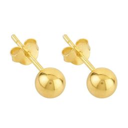 Abhooshan Gold-Plated 92.5 Sterling Silver Piercing Ball Stud Earrings-21