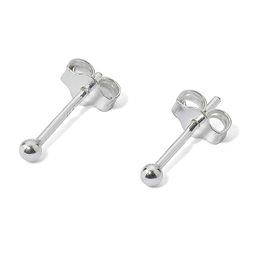 Abhooshan 925 Sterling Silver Piercing Ball Stud Earrings-46