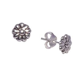 Abhooshan 925 Sterling Silver Contemporary Oxidised Studs Earrings-35
