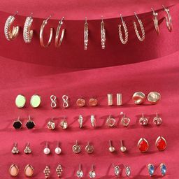 AMI Set Of 25 Contemporary Stud Earrings-83