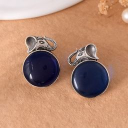 Silvermerc Designs Gold Plated Cubic Zirconia Studded Elephant Shaped Stud Earrings-52