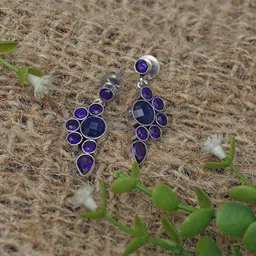 Ozanoo Silver-Plated Classic Drop Earrings-52