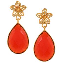 Silvermerc Designs Gold-Plated Teardrop Shaped Drop Earrings image 4