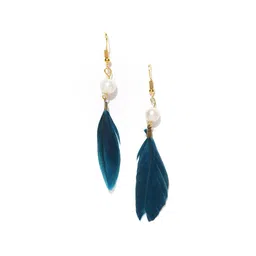 fabula Feather Shaped Drop Earrings image 2