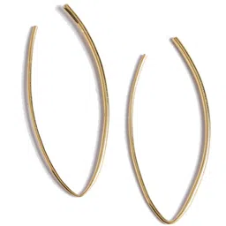 Clara Women Gold-Plated 925 Silver Kira Contemporary Hoop Earrings image 2