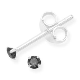 Abhooshan Unisex 925 Sterling Silver Cubic Zirconia Studded Circular Studs Earrings image 5