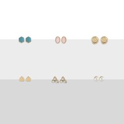 AMI Set Of 25 Contemporary Studs Drops & Half Hoops Earrings image 4
