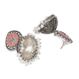 OOMPH Dome-Shaped Kundan-Studded Jhumkas image 5