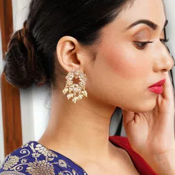 Anouk Gold-Plated Classic Drop Earrings-16