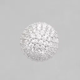 Rubans Silver Plated Circular Stud Earrings with Sparkling CZ Studs image 5