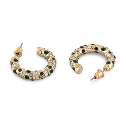 AMI Gold-Plated Contemporary Hoop Earrings image 2