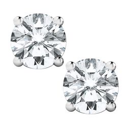 Peora Silver-Plated American Diamond Studded Contemporary Studs Earrings image 3