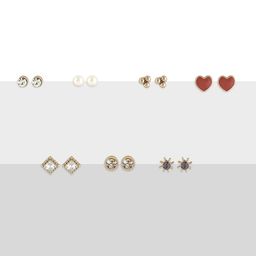 AMI Set Of 25 Contemporary Studs Drops & Half Hoops Earrings image 2
