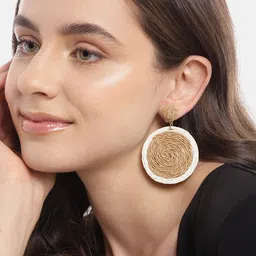 Carlton London Circular Drop Earrings image 4
