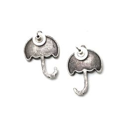 Ozanoo Silver-Plated Classic Umbrella Studs Earrings image 3
