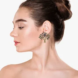 VAGHBHATT Tree Shaped Studs Earrings image 2