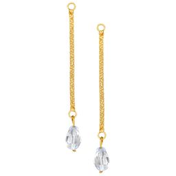 Vighnaharta Set Of 2 Gold-Plated Studs Earrings With Removable Jhumkis image 4